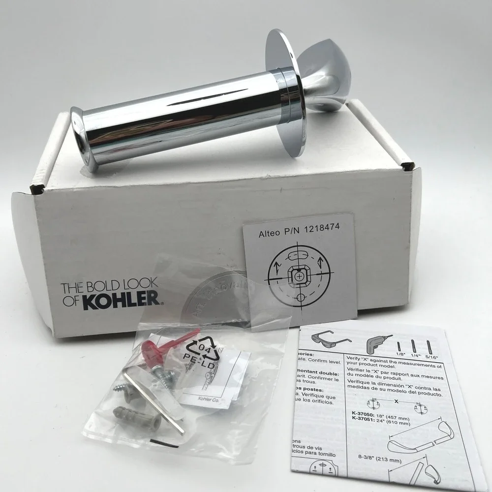 Kohler K-37056-CP Alteo Vertical Toilet Paper Holder Polished Chrome New in Box